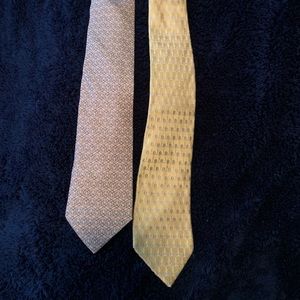 Hermès and Valentino ties